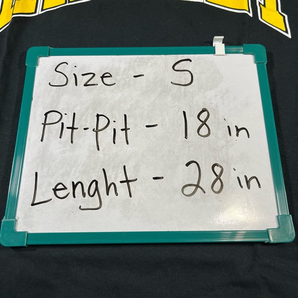 Market studio Arc Spellout Yellow Black Men’s Sz S New - Picture 5 of 5